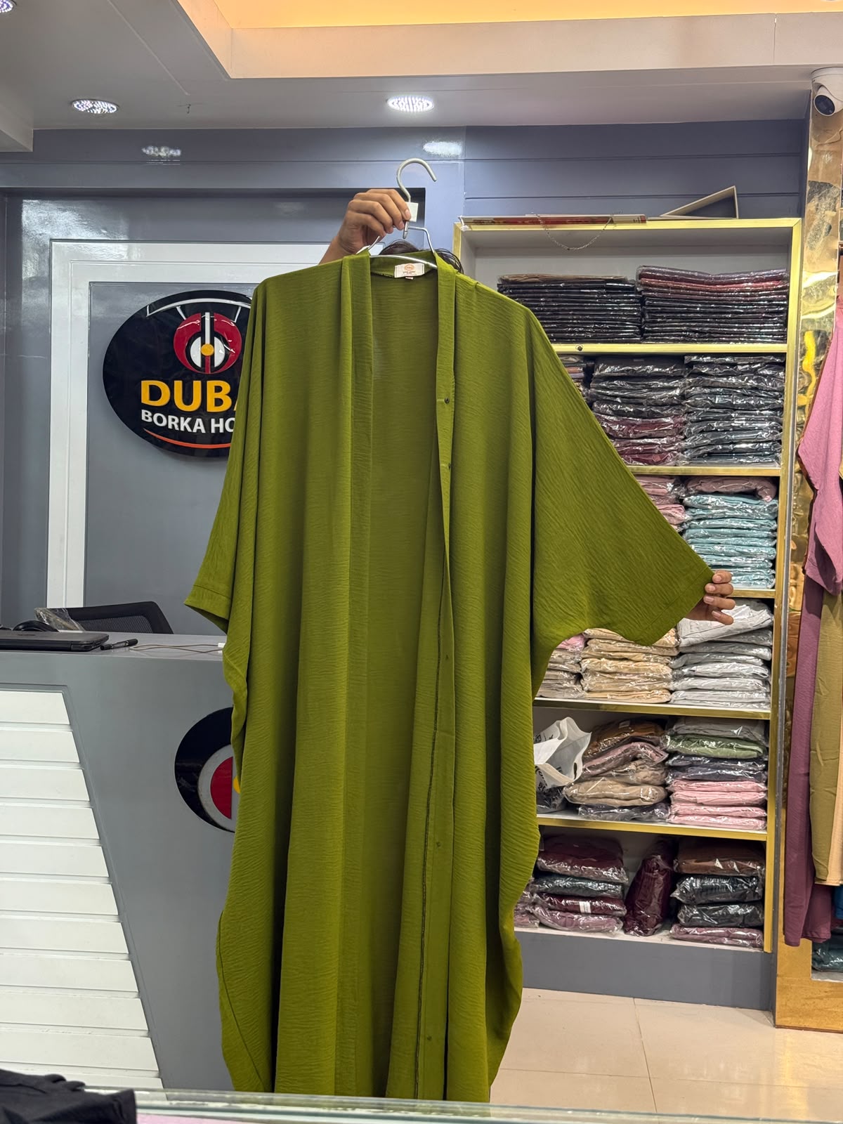 CY ABAYA BORKA OLIVE COLOR